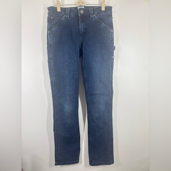 NWOT Ridgecut Women's Slim Fit Mid-Rise Flex Work Jeans Dark Wash 4 - Picture 2 of 6